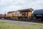 UP 2638 is the mid-train DPU on an eastbound freight
